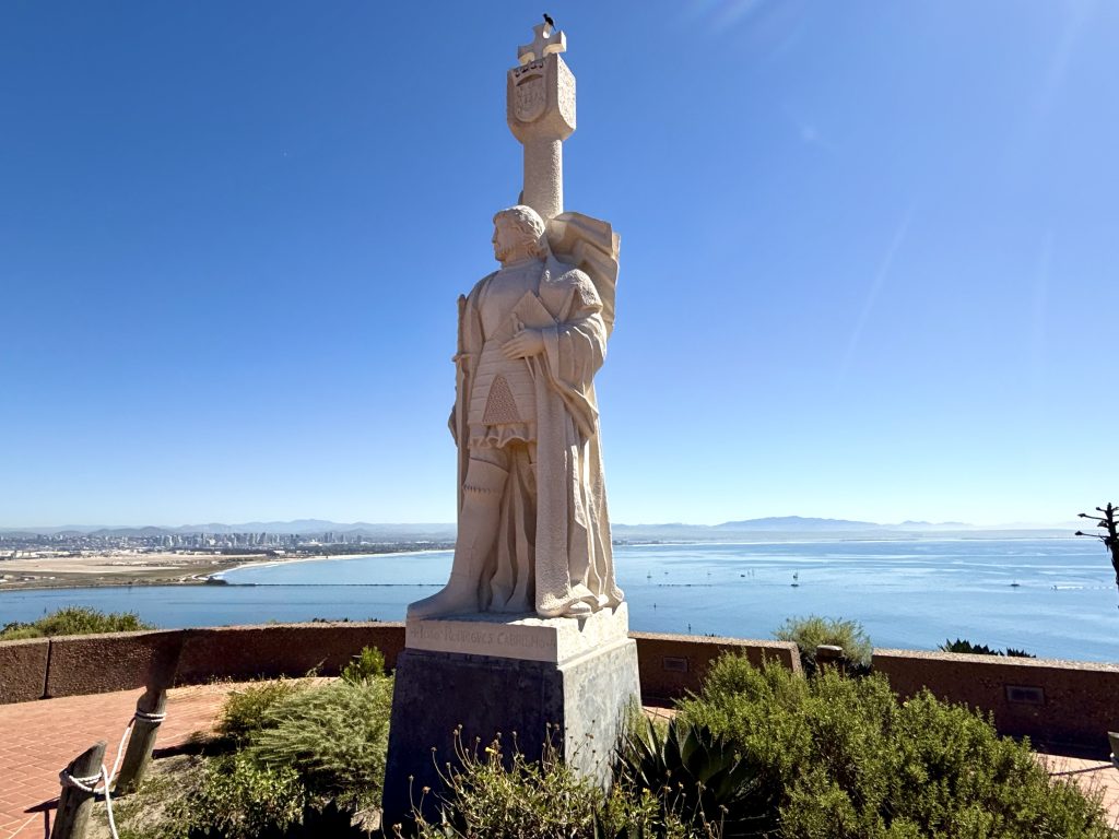 Cabrillo Monument overlooking San Diego Bay at Cabrillo National Monument