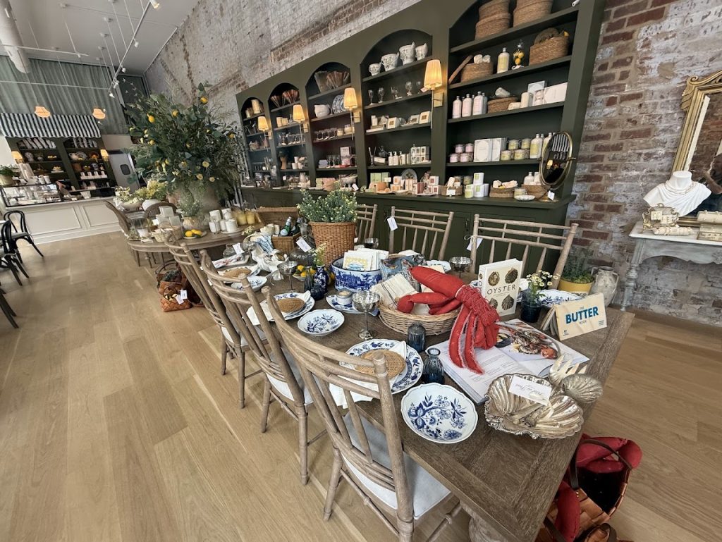 Stylish home décor and gift displays inside Petal Pour boutique in downtown Chattanooga, a unique stop on a Chattanooga 2 Day Itinerary